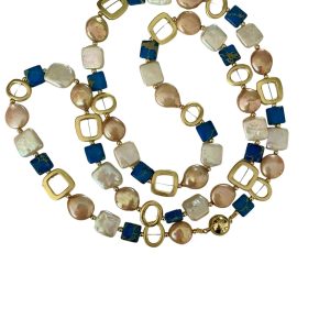 NINI COIN PEARL WITH LAPIS