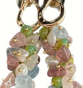 MIX STONE AND PEARL EARRINGS-1