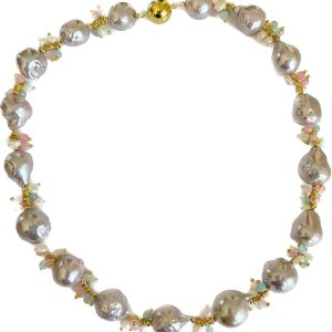 LILAC BAROQUE WITH KESHI PEARLS