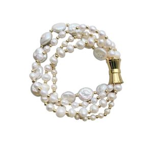FOUR TIER WHITE BRACELET