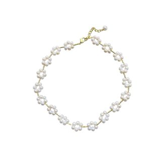 FLOWER PEARL NECKLACE