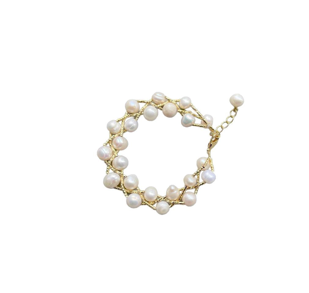 ZIGZAG PEARL BRACELET