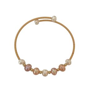 ZEVAR BANGLE WITH PASTEL PEARLS