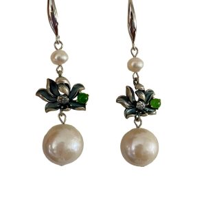 PEARL AND JADE EARRINGS