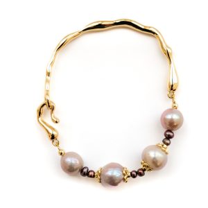 LILAC PEARL WITH LOOP HOOK BRACELET