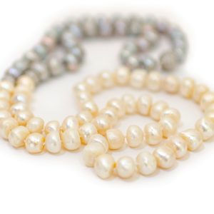 GREY AND WHITE TWO IN ONE NECKLACE