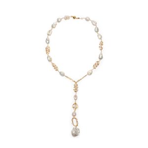 Y SHAPE PEARL NECKLACE