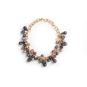 CHUNKY BLACK BAROQUE WITH DRUZY