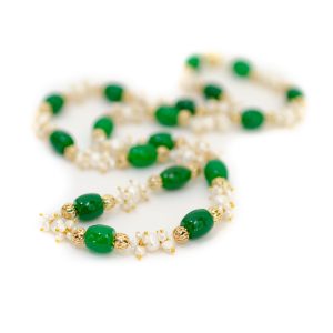 JADE AND PEARL NECKLACE-BIG