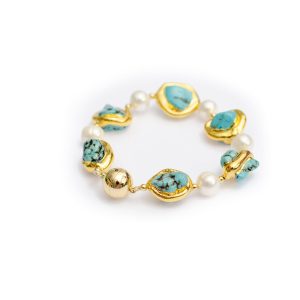 PEARL AND TURQUOISE BRACELET