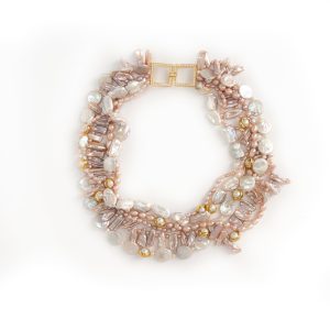 MULTI STRAND PASTEL NECKLACE