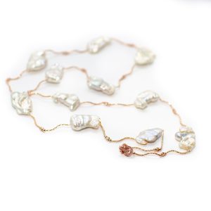 CHUNKY BAROQUE IN ROSE GOLD WIRE