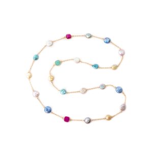 MULTI COIN PEARL WITH CHAIN