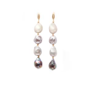 MULTI BAROQUE EARRING