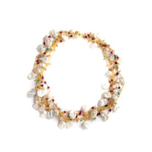 TOURMALINE AND KESHI PEARL